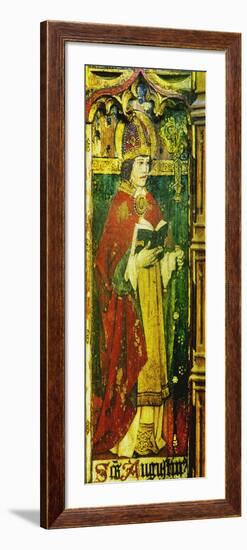 St Augustine, Detail of the Rood Screen, St Catherine's Church, Ludham, Norfolk, Uk-null-Framed Giclee Print