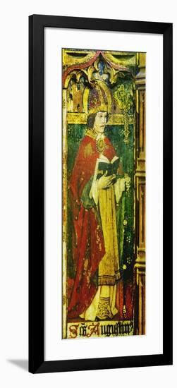 St Augustine, Detail of the Rood Screen, St Catherine's Church, Ludham, Norfolk, Uk-null-Framed Giclee Print