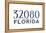St. Augustine, Florida - 32080 Zip Code (Blue)-Lantern Press-Framed Stretched Canvas