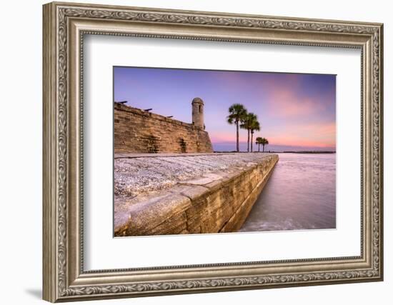 St. Augustine, Florida at the Castillo De San Marcos National Monument.-SeanPavonePhoto-Framed Photographic Print