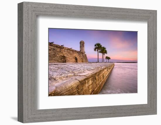 St. Augustine, Florida at the Castillo De San Marcos National Monument.-SeanPavonePhoto-Framed Photographic Print