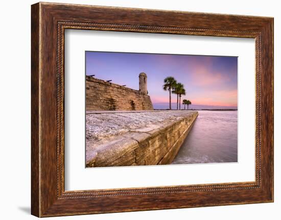 St. Augustine, Florida at the Castillo De San Marcos National Monument.-SeanPavonePhoto-Framed Photographic Print