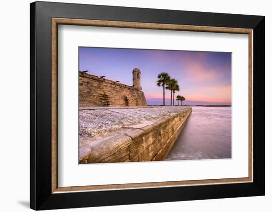 St. Augustine, Florida at the Castillo De San Marcos National Monument.-SeanPavonePhoto-Framed Photographic Print