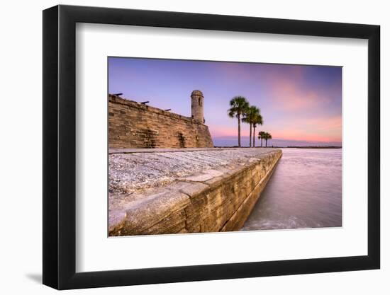 St. Augustine, Florida at the Castillo De San Marcos National Monument.-SeanPavonePhoto-Framed Photographic Print