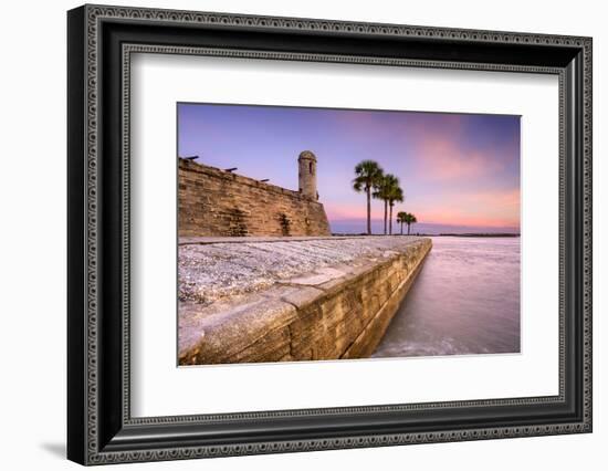 St. Augustine, Florida at the Castillo De San Marcos National Monument.-SeanPavonePhoto-Framed Photographic Print