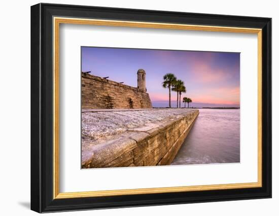 St. Augustine, Florida at the Castillo De San Marcos National Monument.-SeanPavonePhoto-Framed Photographic Print
