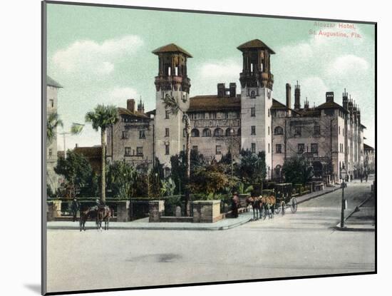 St. Augustine, Florida - Exterior View of Alcazar Hotel-Lantern Press-Mounted Art Print