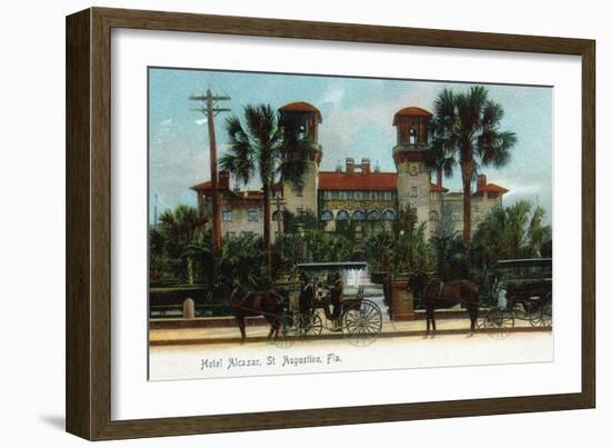 St. Augustine, Florida - Hotel Alcazar Exterior View-Lantern Press-Framed Art Print