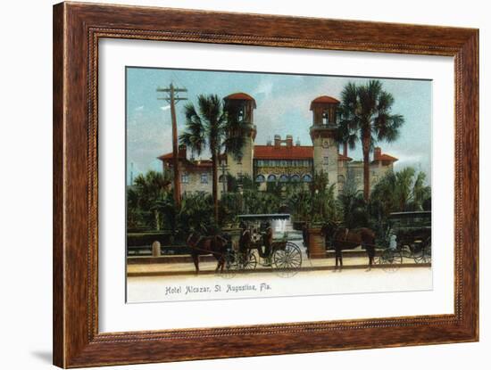 St. Augustine, Florida - Hotel Alcazar Exterior View-Lantern Press-Framed Art Print