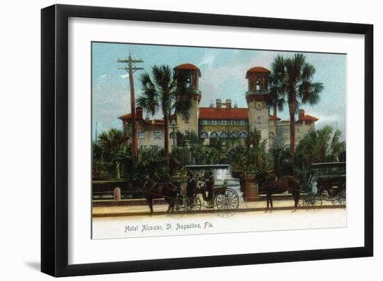 St. Augustine, Florida - Hotel Alcazar Exterior View-Lantern Press-Framed Art Print