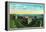 St. Augustine, Florida - Panoramic View of Fort Marion-Lantern Press-Framed Stretched Canvas