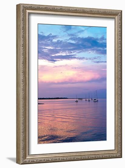 St. Augustine Harbor Sunset 3-Alan Hausenflock-Framed Photographic Print