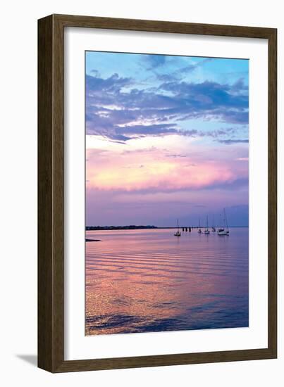 St. Augustine Harbor Sunset 3-Alan Hausenflock-Framed Photographic Print