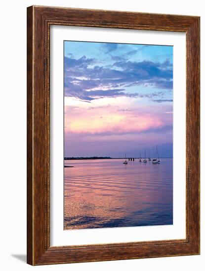 St. Augustine Harbor Sunset 3-Alan Hausenflock-Framed Photographic Print