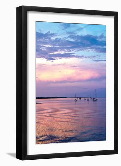 St. Augustine Harbor Sunset 3-Alan Hausenflock-Framed Photographic Print