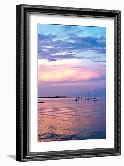 St. Augustine Harbor Sunset 3-Alan Hausenflock-Framed Photographic Print