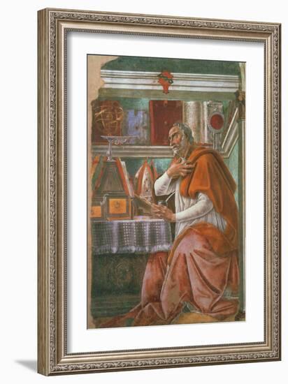 St.Augustine in His Cell, circa 1480-Sandro Botticelli-Framed Giclee Print