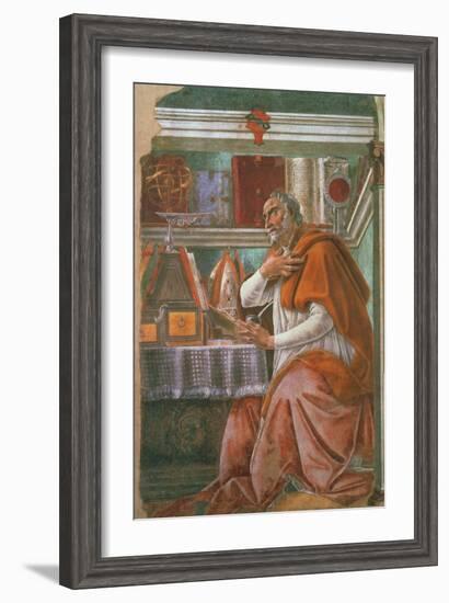 St.Augustine in His Cell, circa 1480-Sandro Botticelli-Framed Giclee Print