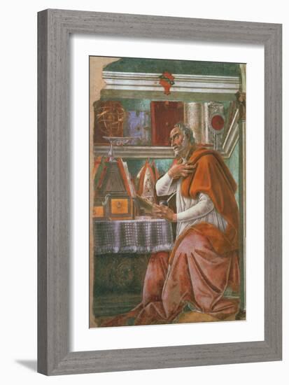 St.Augustine in His Cell, circa 1480-Sandro Botticelli-Framed Giclee Print