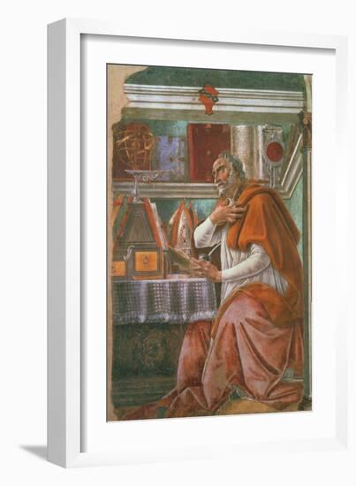 St.Augustine in His Cell, circa 1480-Sandro Botticelli-Framed Giclee Print