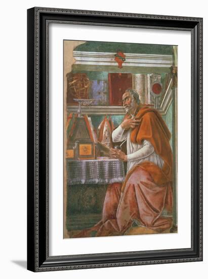 St.Augustine in His Cell, circa 1480-Sandro Botticelli-Framed Giclee Print