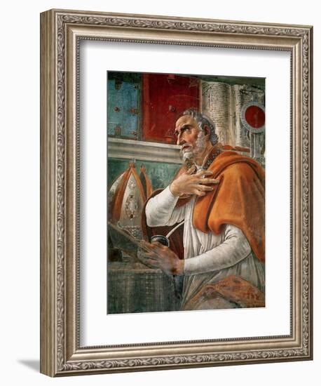 St. Augustine in His Cell, circa 1480-Sandro Botticelli-Framed Giclee Print