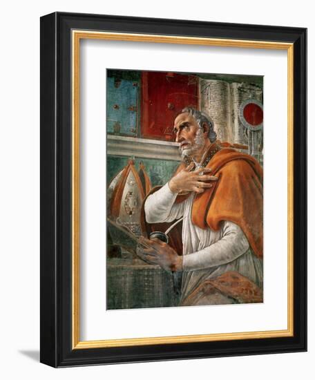 St. Augustine in His Cell, circa 1480-Sandro Botticelli-Framed Giclee Print