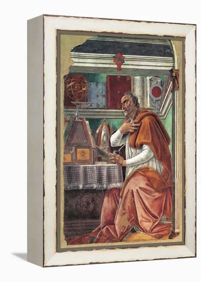 St Augustine in His Cell-Sandro Botticelli-Framed Premier Image Canvas