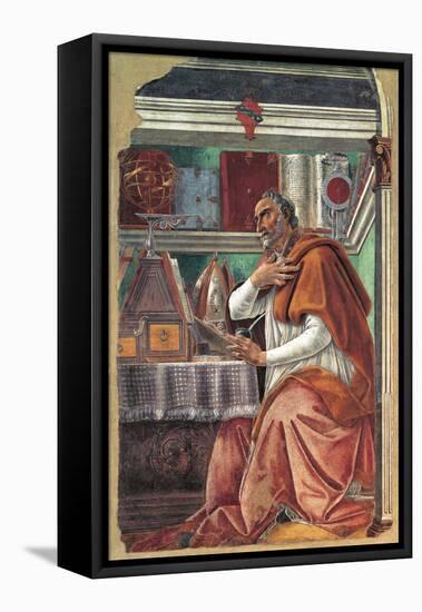 St Augustine in His Cell-Sandro Botticelli-Framed Premier Image Canvas