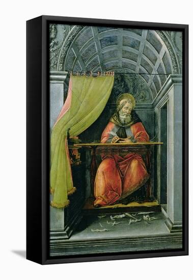 St.Augustine in His Cell-Sandro Botticelli-Framed Premier Image Canvas