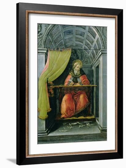 St.Augustine in His Cell-Sandro Botticelli-Framed Giclee Print