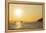 St. Augustine, sailboats on the horizon at sunrise, southern area, Madagascar, Africa-Christian Kober-Framed Premier Image Canvas
