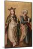 St. Barbara and St. Mary Magdalene (Oil on Panel)-German School-Mounted Giclee Print