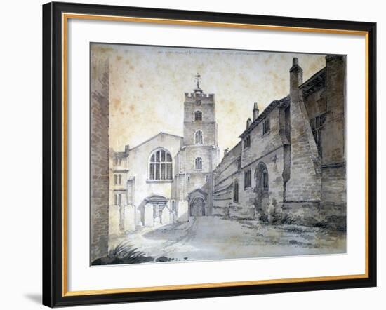 St Bartholomew-The-Great, City of London, 1803-C John M Whichelo-Framed Giclee Print