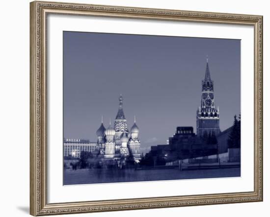 St. Basil's Cathedral and Kremlim, Red Square, Moscow, Russia-Jon Arnold-Framed Photographic Print