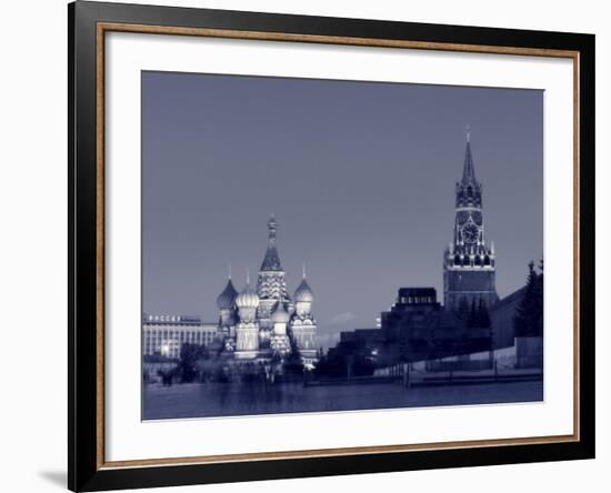 St. Basil's Cathedral and Kremlim, Red Square, Moscow, Russia-Jon Arnold-Framed Photographic Print