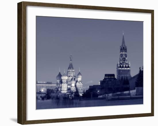 St. Basil's Cathedral and Kremlim, Red Square, Moscow, Russia-Jon Arnold-Framed Photographic Print