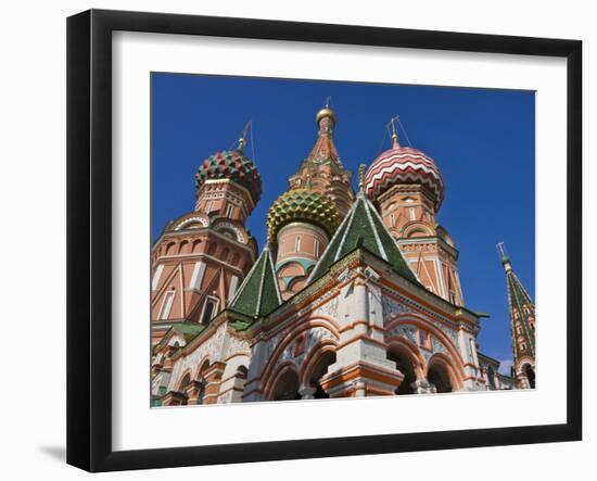 St. Basil's Cathedral in Red Square, Moscow, Russia-Keren Su-Framed Photographic Print