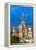 St. Basil's Cathedral lit up at night, UNESCO World Heritage Site, Moscow, Russia, Europe-Miles Ertman-Framed Premier Image Canvas