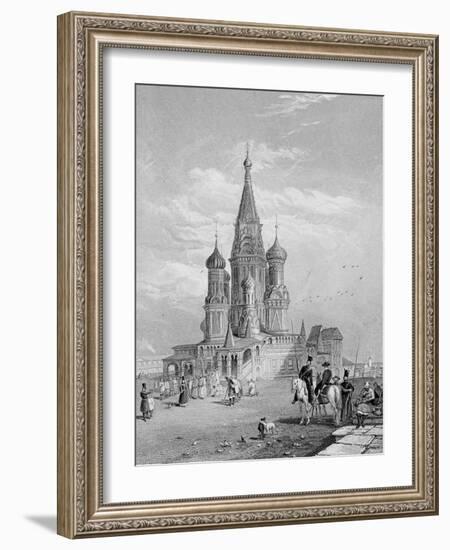 St. Basil's Cathedral, Moscow, Engraved by Turnbull, 1835 (Engraving)-Alfred Gomersal Vickers-Framed Giclee Print