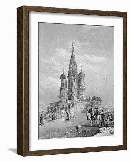 St. Basil's Cathedral, Moscow, Engraved by Turnbull, 1835 (Engraving)-Alfred Gomersal Vickers-Framed Giclee Print