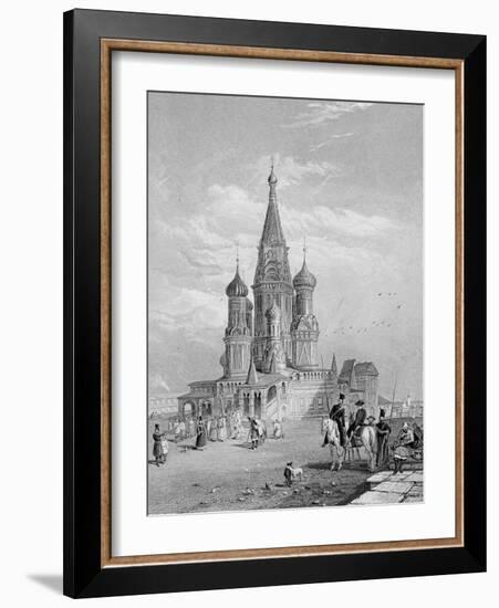 St. Basil's Cathedral, Moscow, Engraved by Turnbull, 1835 (Engraving)-Alfred Gomersal Vickers-Framed Giclee Print