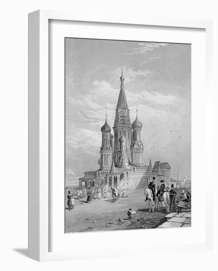 St. Basil's Cathedral, Moscow, Engraved by Turnbull, 1835 (Engraving)-Alfred Gomersal Vickers-Framed Giclee Print