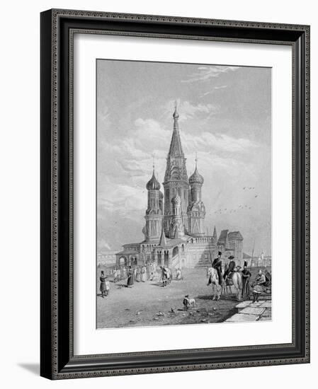 St. Basil's Cathedral, Moscow, Engraved by Turnbull, 1835 (Engraving)-Alfred Gomersal Vickers-Framed Giclee Print