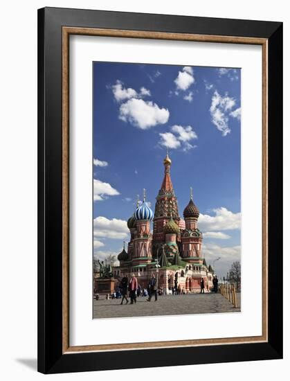 St. Basil's Cathedral on the Red Square, Moscow, Russia-null-Framed Art Print