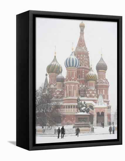 St. Basil's Cathedral, Red Square, Moscow, Russia-Ivan Vdovin-Framed Premier Image Canvas