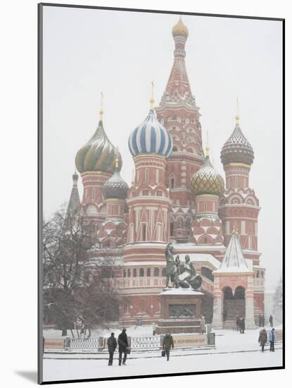 St. Basil's Cathedral, Red Square, Moscow, Russia-Ivan Vdovin-Mounted Photographic Print