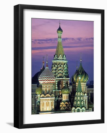 St. Basil's Cathedral, Red Square, Moscow, Russia-Peter Adams-Framed Photographic Print
