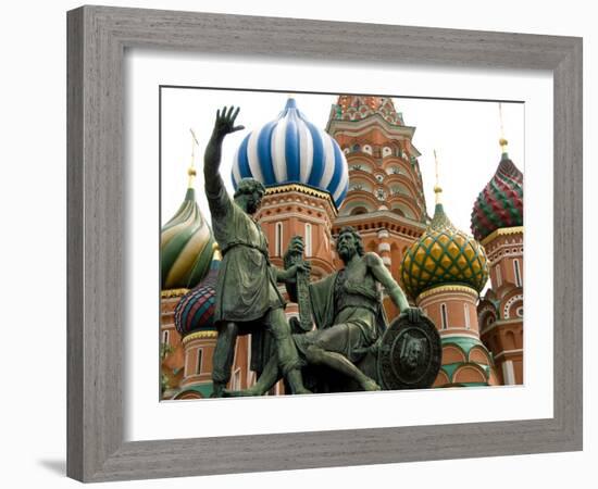 St. Basil's Cathedral, Red Square, Moscow, Russia-Cindy Miller Hopkins-Framed Photographic Print