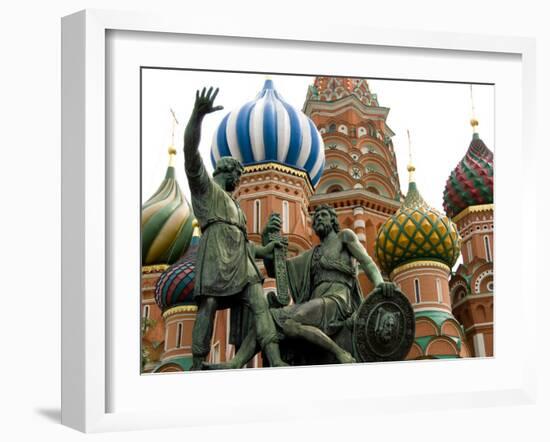 St. Basil's Cathedral, Red Square, Moscow, Russia-Cindy Miller Hopkins-Framed Photographic Print